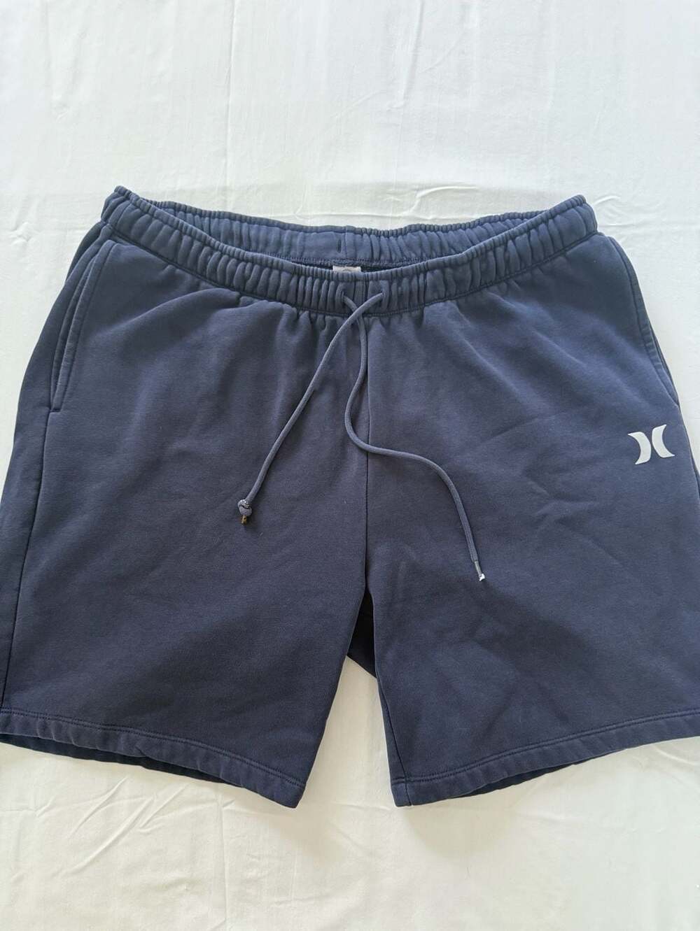 Hurley Men's Fleece Sweat Shorts Navy Blue Size XL Comfortable Soft